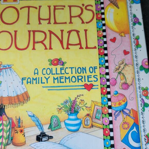 Vintage 1993 Baby Book A Mothers Journal Mary Engelbreit Unused Illustrated - Picture 4 of 13